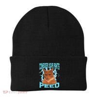 Consider Your Pants Peed Silly Cat Meme Beanie thumb 0