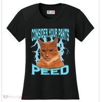 Consider Your Pants Peed Silly Cat Meme Women's Cooling Performance Crew T-Shirt thumb 0