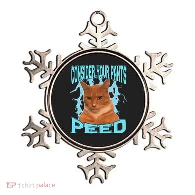 Consider Your Pants Peed Silly Cat Meme Ornament