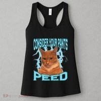Consider Your Pants Peed Silly Cat Meme Women's Tank Top thumb 3