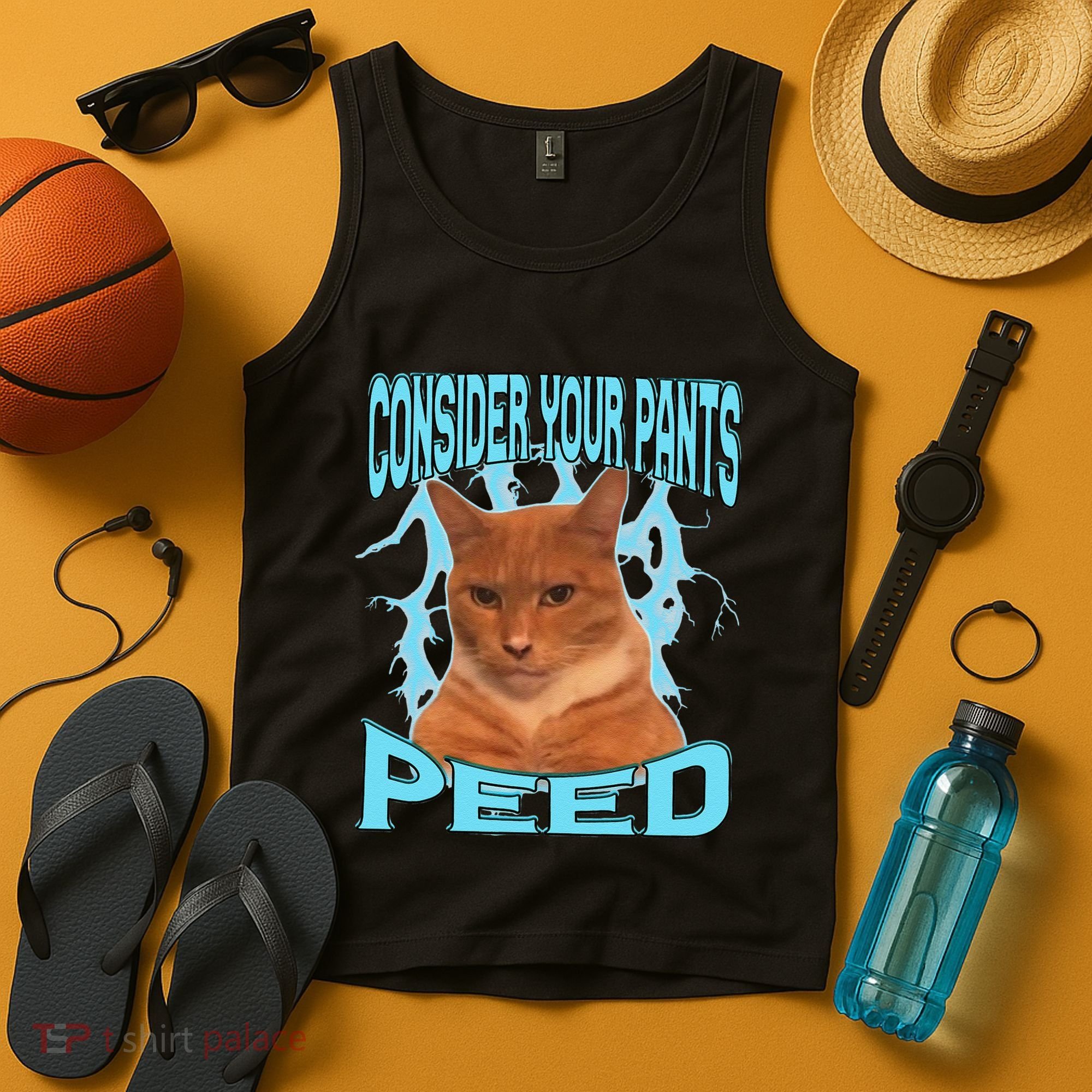 Consider Your Pants Peed Silly Cat Meme Tank Top