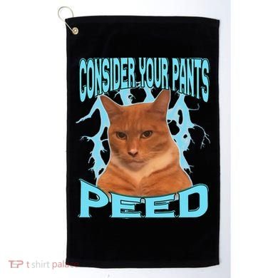 Consider Your Pants Peed Silly Cat Meme Golf Towel