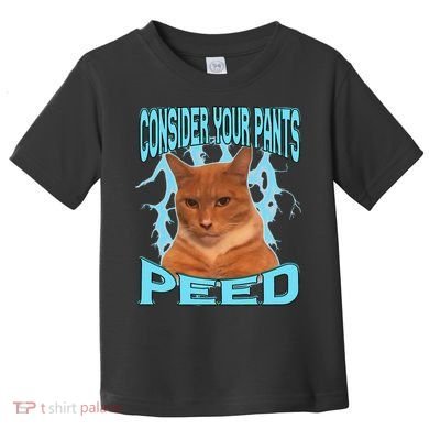Consider Your Pants Peed Silly Cat Meme Toddler T-Shirt