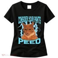 Consider Your Pants Peed Silly Cat Meme Women's T-Shirt thumb 0