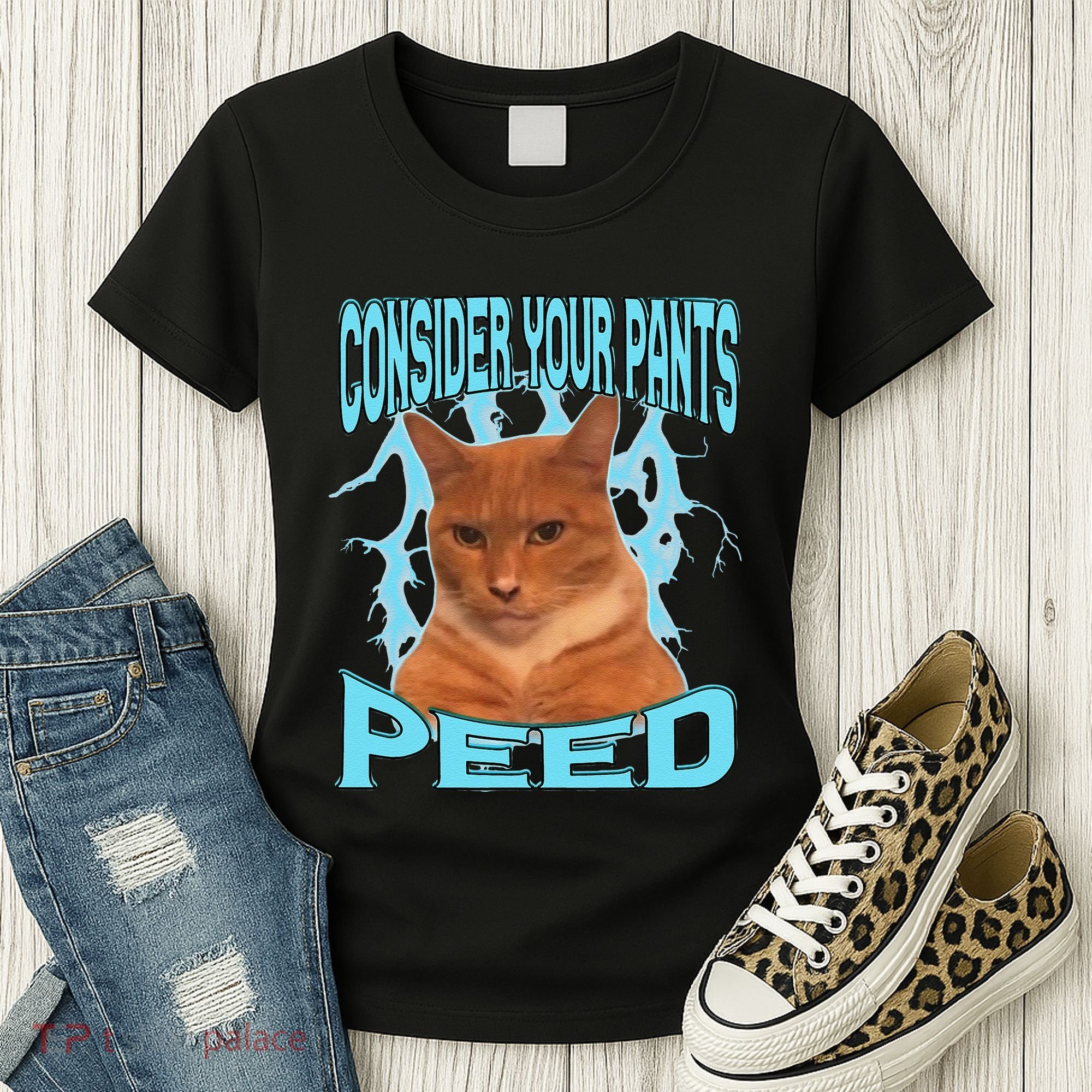Consider Your Pants Peed Silly Cat Meme Women's T-Shirt