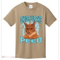 Consider Your Pants Peed Silly Cat Meme Kids T-Shirt thumb 0