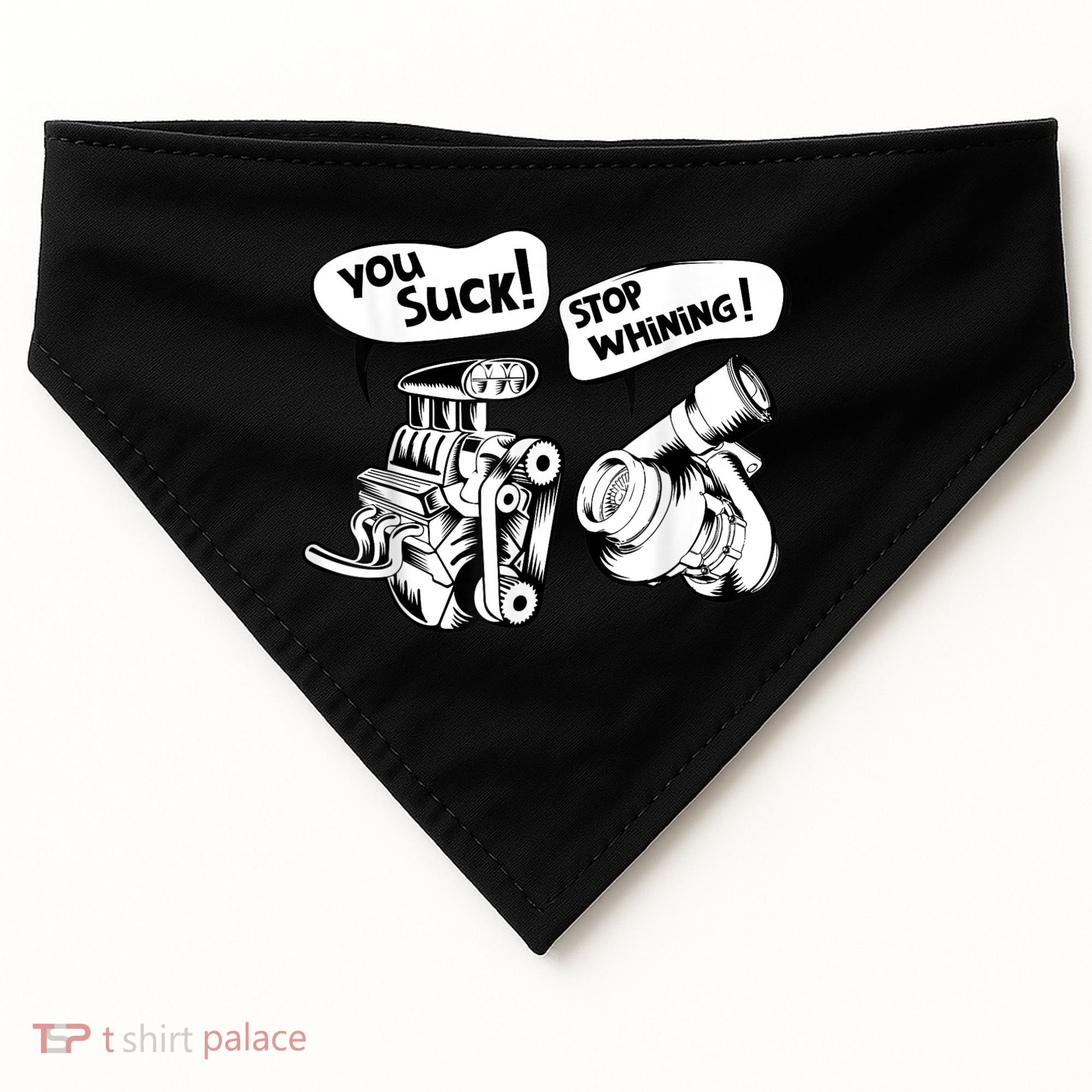 Cute You Suck! Stop Whining! Mechanical Engineering USA-Made Doggie Bandana