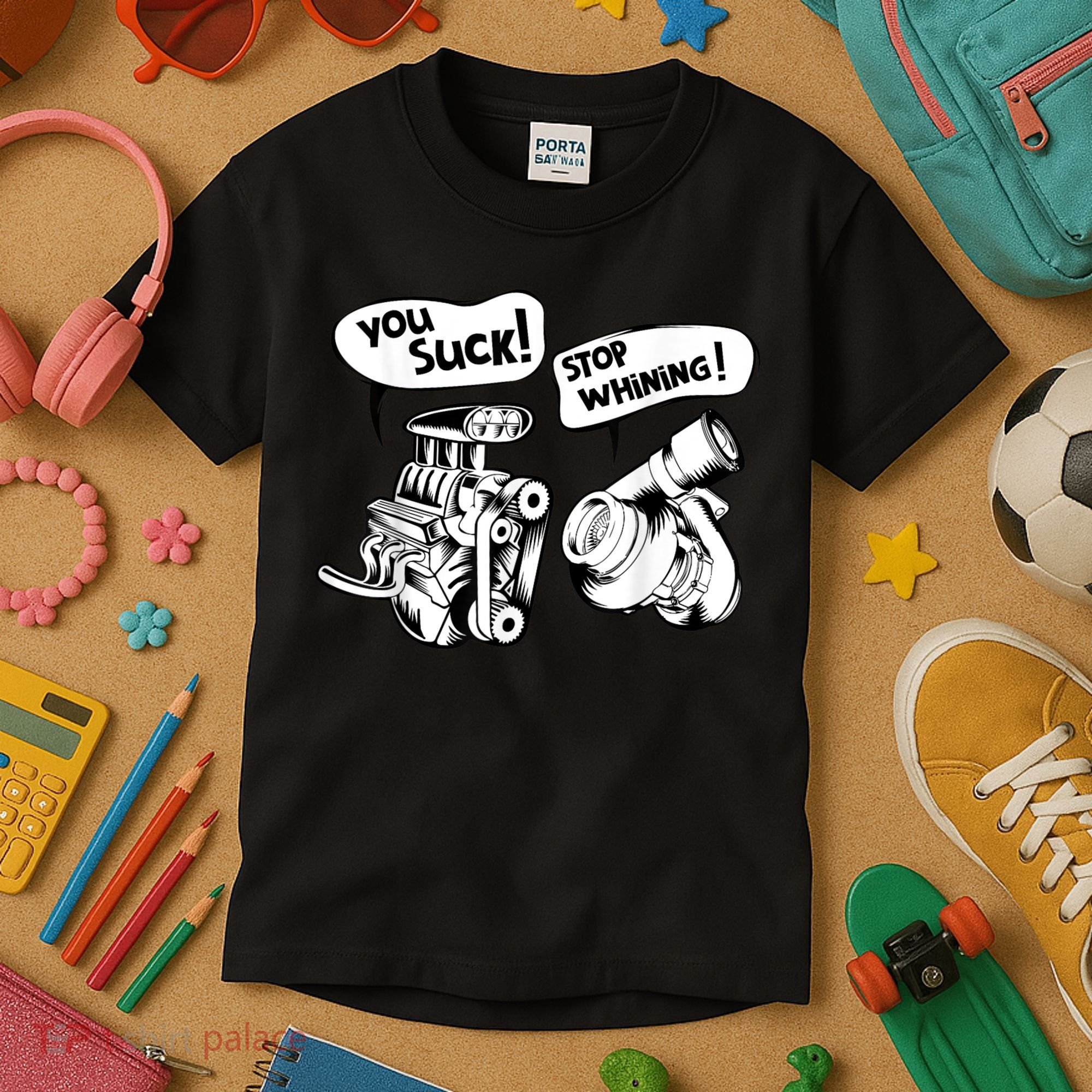 Cute You Suck! Stop Whining! Mechanical Engineering Kids T-Shirt