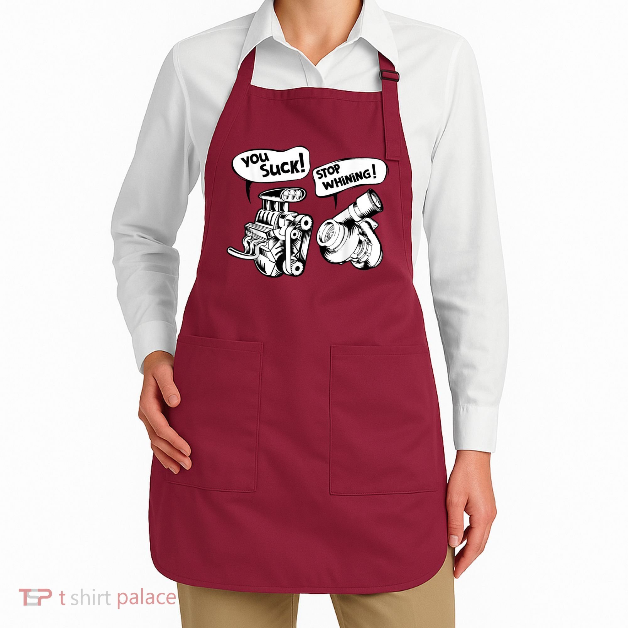 Cute You Suck! Stop Whining! Mechanical Engineering Apron