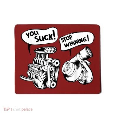 Cute You Suck! Stop Whining! Mechanical Engineering Mousepad