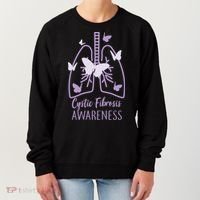 Cystic Fibrosis Awareness Butterflies Women's Sweatshirt thumb 0