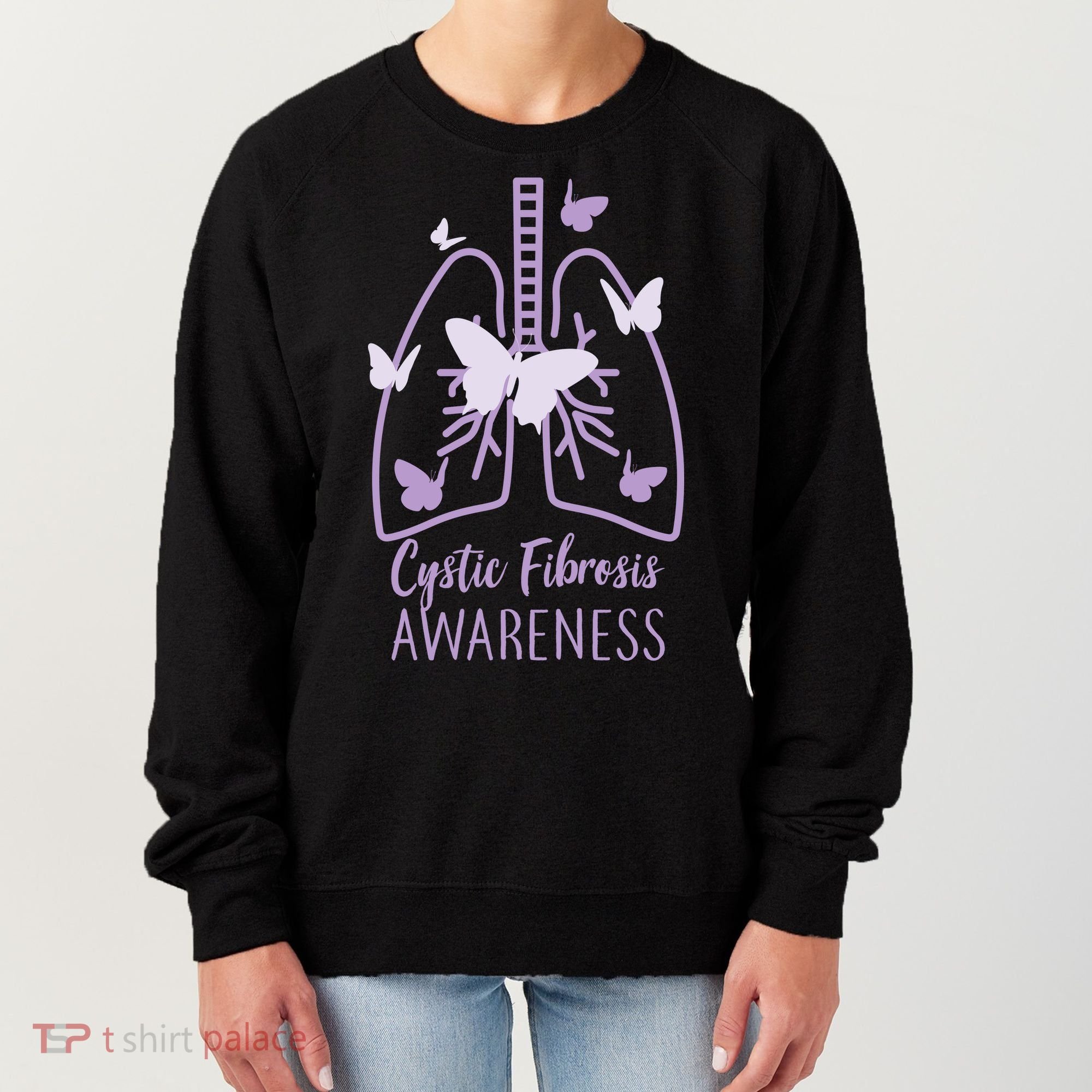 Cystic Fibrosis Awareness Butterflies Women's Sweatshirt