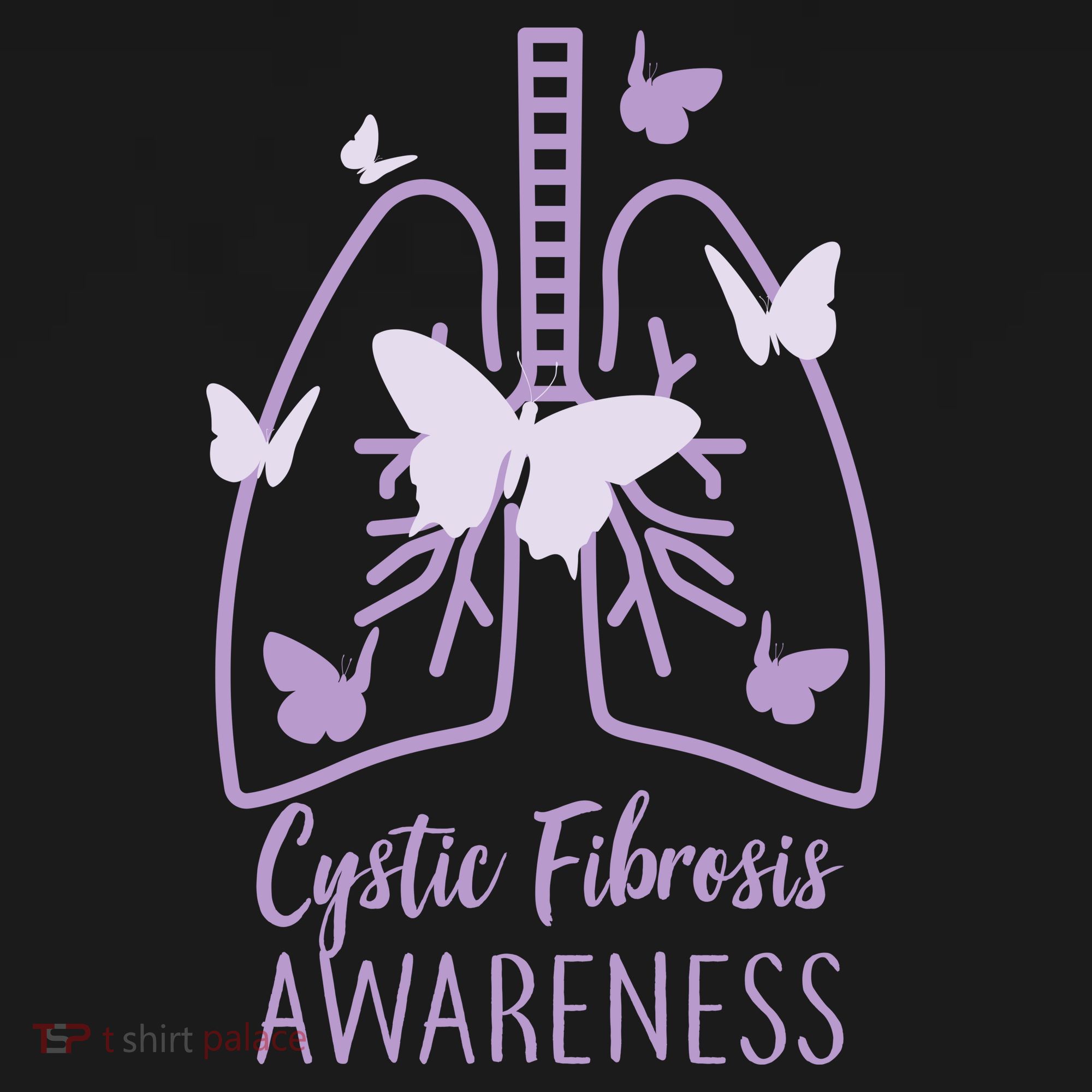 Cystic Fibrosis Awareness Butterflies Polo