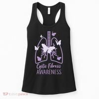 Cystic Fibrosis Awareness Butterflies Women's Tank Top thumb 0