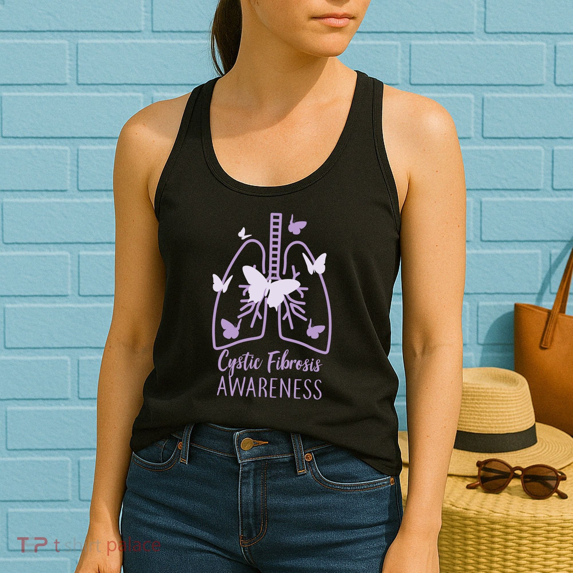 Cystic Fibrosis Awareness Butterflies Women's Tank Top