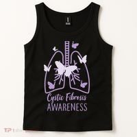Cystic Fibrosis Awareness Butterflies Tank Top thumb 2