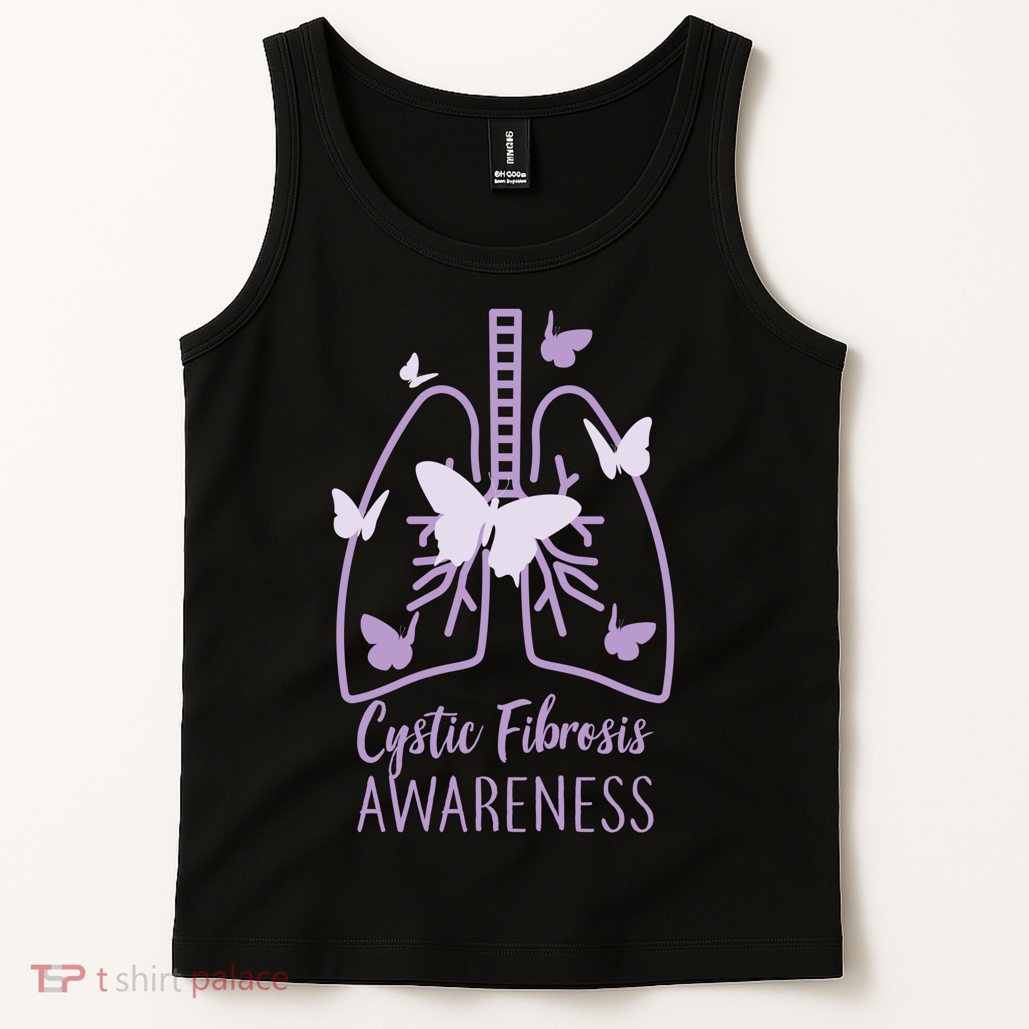 Cystic Fibrosis Awareness Butterflies Tank Top