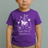 Cystic Fibrosis Awareness Butterflies Toddler T-Shirt thumb 2