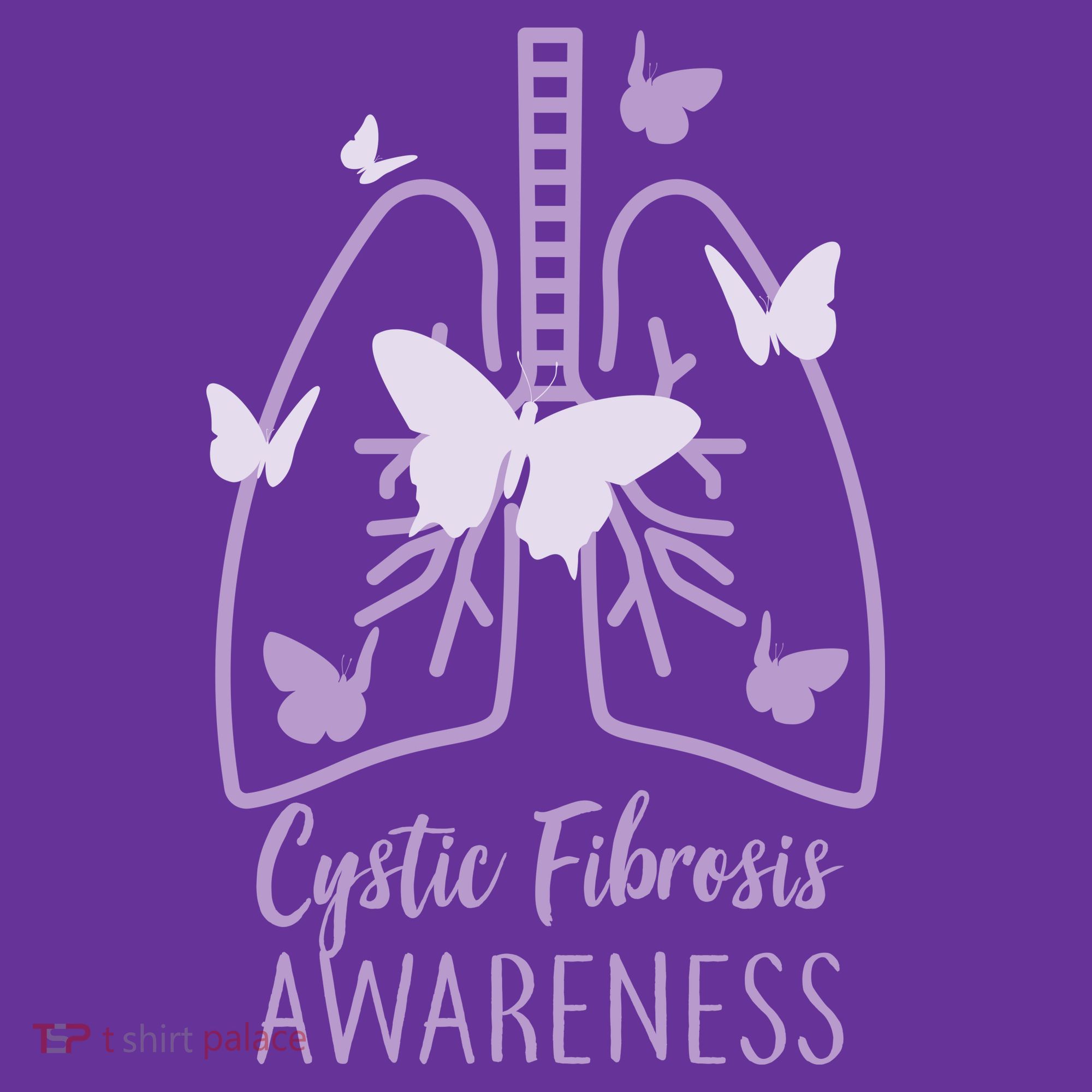 Cystic Fibrosis Awareness Butterflies Women's T-Shirt