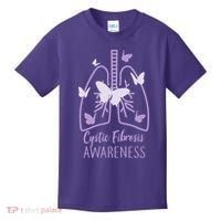 Cystic Fibrosis Awareness Butterflies Kids T-Shirt thumb 0