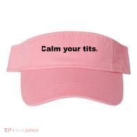 Calm Your Tits Joke Visor thumb 0