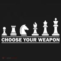 Choose Your Weapon Chess Strategy Funny Chess Lovers Ornament thumb 1