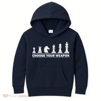 Choose Your Weapon Chess Strategy Funny Chess Lovers Kids Hoodie thumb 0