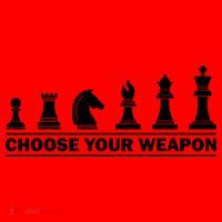 Choose Your Weapon Chess Strategy Funny Chess Lovers Santa Hat thumb 1