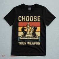 Choose Your Weapon Gag Chess T-Shirt thumb 5