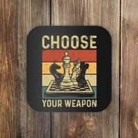 Choose Your Weapon Gag Chess Coaster thumb 0