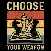 Choose Your Weapon Gag Chess Women's Hoodie thumb 2