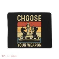 Choose Your Weapon Gag Chess Mousepad thumb 0