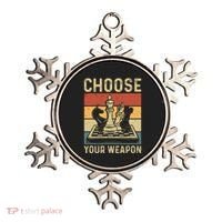 Choose Your Weapon Gag Chess Ornament thumb 0