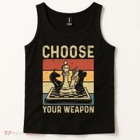 Choose Your Weapon Gag Chess Tank Top thumb 2