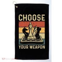 Choose Your Weapon Gag Chess Golf Towel thumb 0