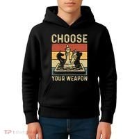 Choose Your Weapon Gag Chess Kids Hoodie thumb 4
