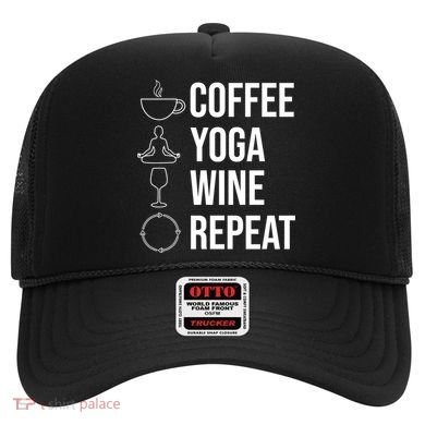 Coffee Yoga Wine Repeat Gift Hat