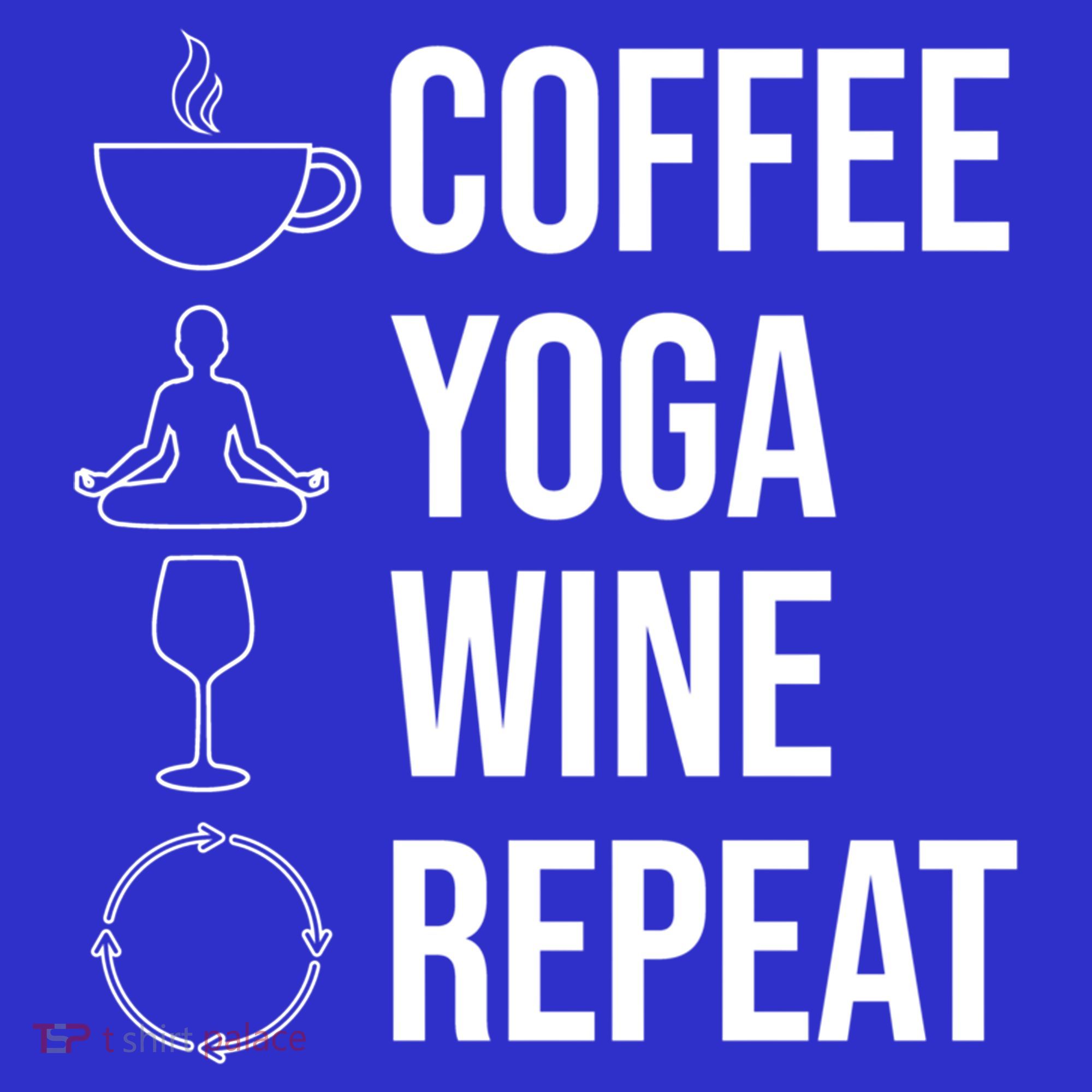 Coffee Yoga Wine Repeat Gift Tote Bag