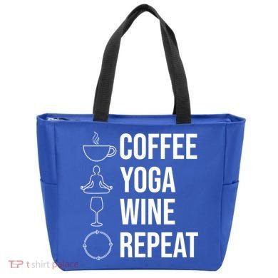 Coffee Yoga Wine Repeat Gift Tote Bag