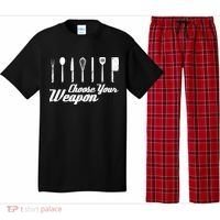 Choose Your Weapon Kitchen Birthday Chef Cook Cooking Gift Chef Bbq Pajama Set thumb 0