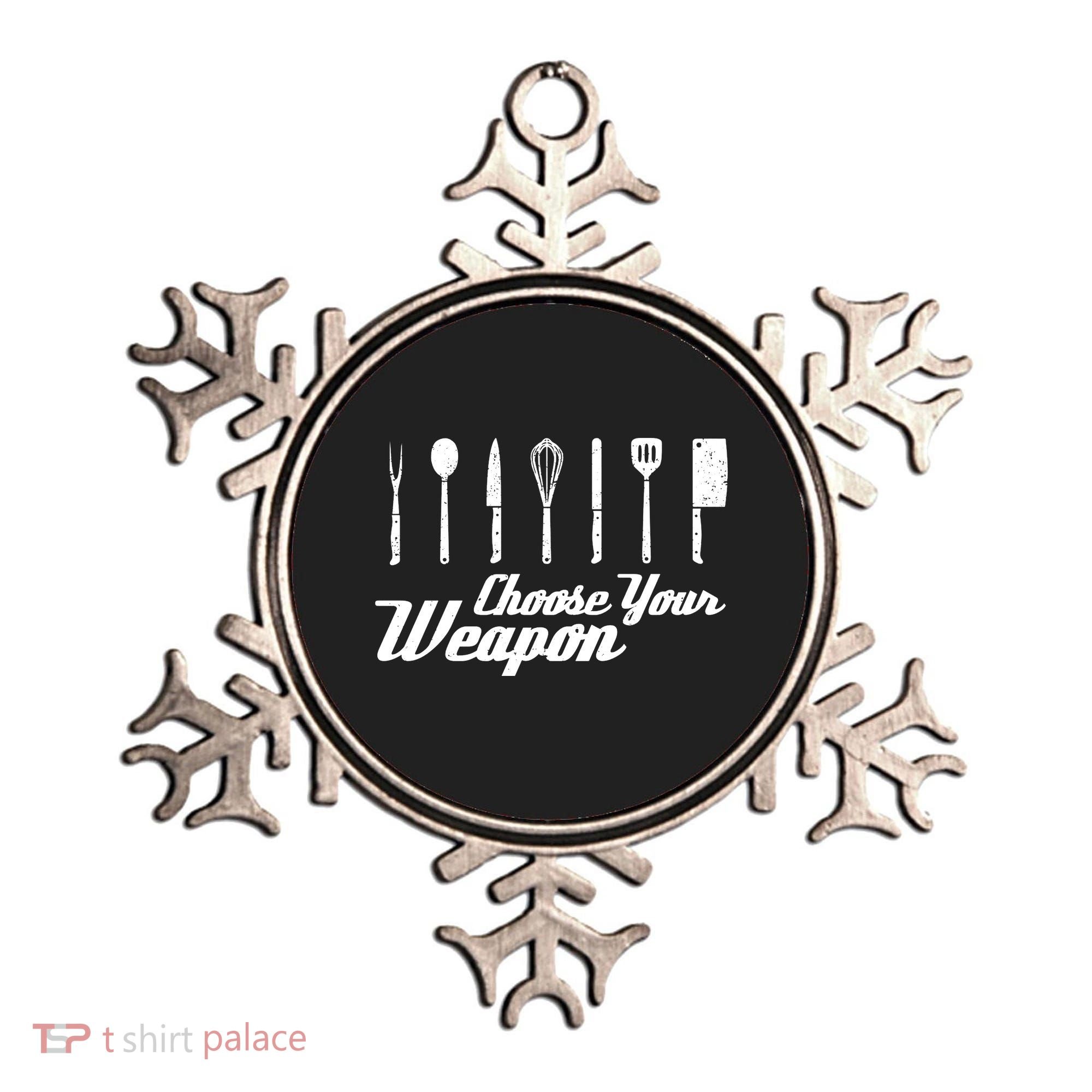 Choose Your Weapon Kitchen Birthday Chef Cook Cooking Gift Chef Bbq Ornament