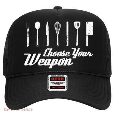Choose Your Weapon Kitchen Birthday Chef Cook Cooking Gift Chef Bbq Hat