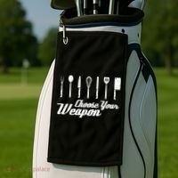 Choose Your Weapon Kitchen Birthday Chef Cook Cooking Gift Chef Bbq Golf Towel thumb 2