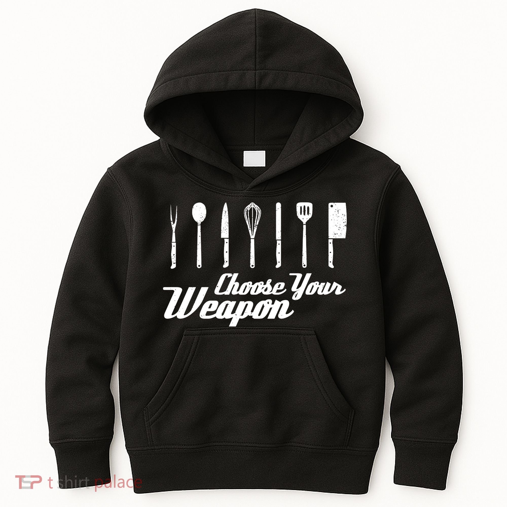 Choose Your Weapon Kitchen Birthday Chef Cook Cooking Gift Chef Bbq Kids Hoodie