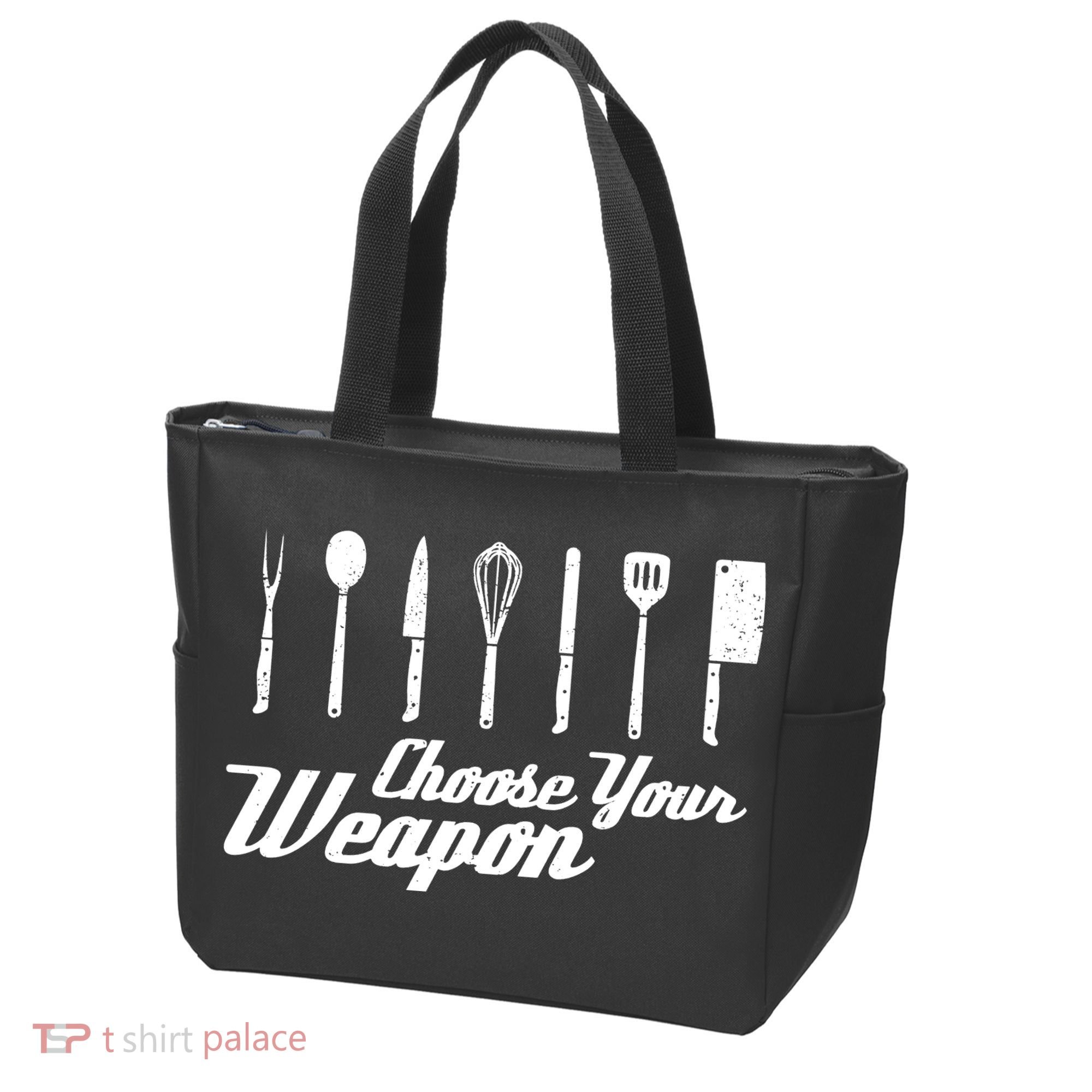 Choose Your Weapon Kitchen Birthday Chef Cook Cooking Gift Chef Bbq Tote Bag