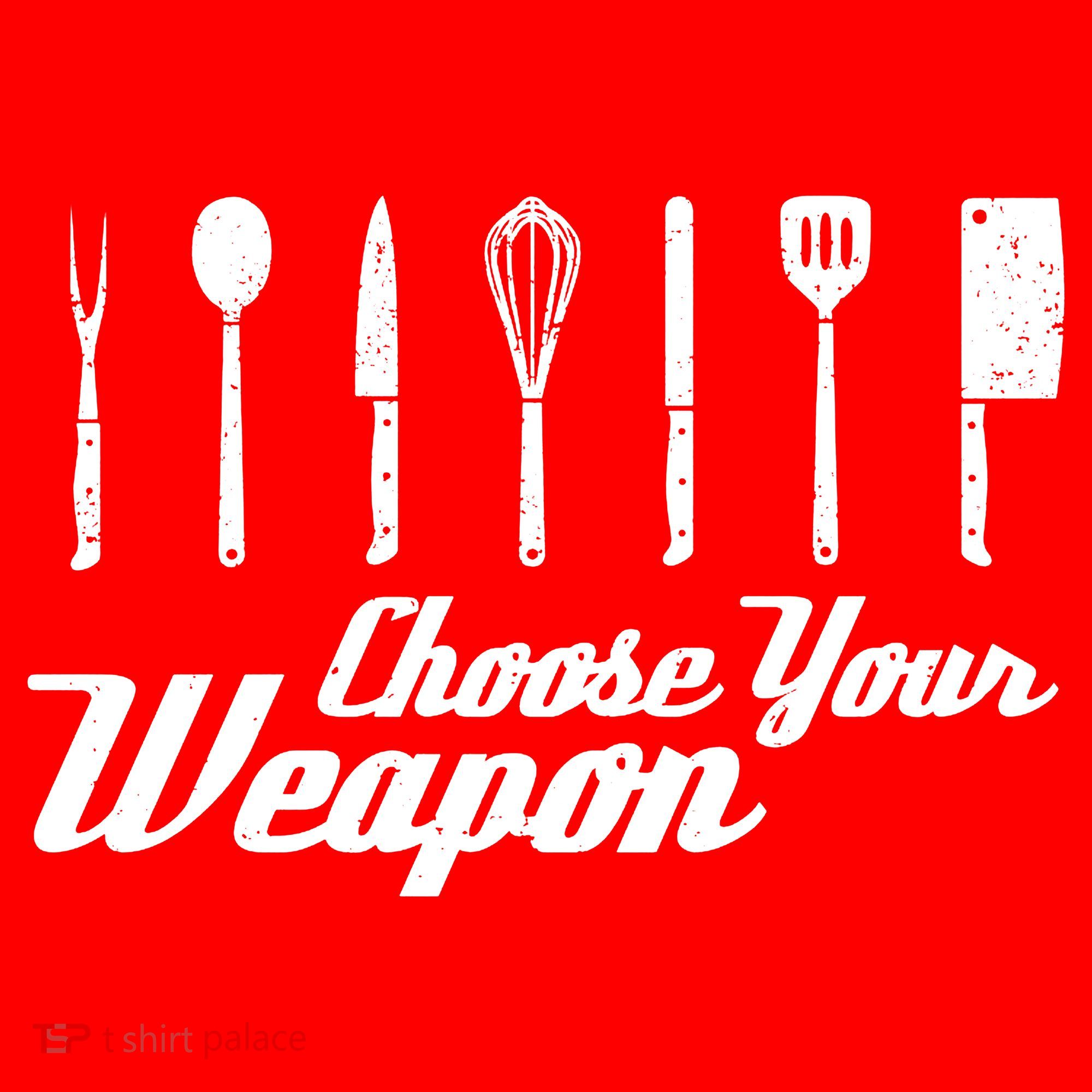 Choose Your Weapon Kitchen Birthday Chef Cook Cooking Gift Chef Bbq Santa Hat