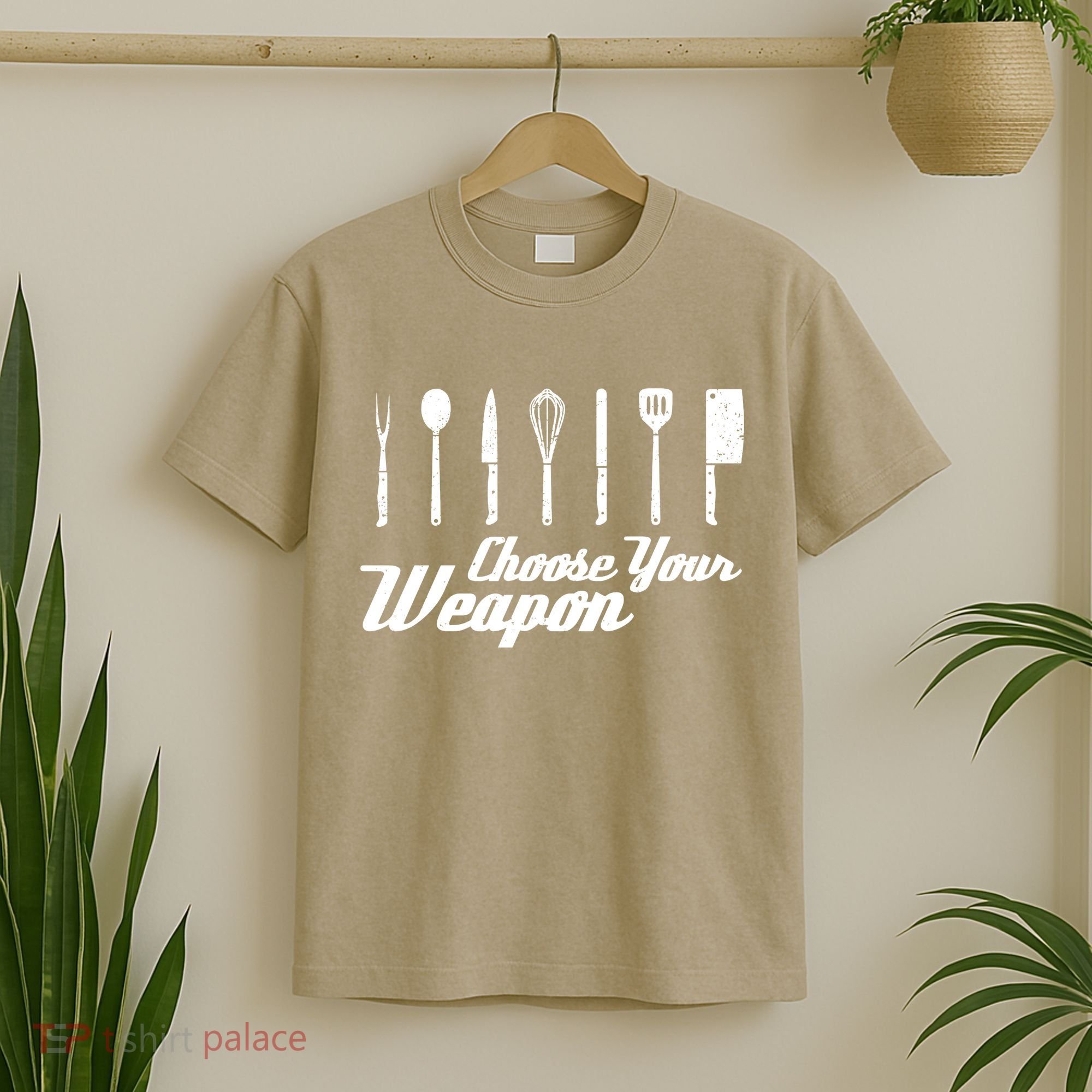 Choose Your Weapon Kitchen Birthday Chef Cook Cooking Gift Chef Bbq T-Shirt