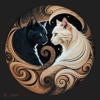 Cats Yin Yang Women's Sweatshirt thumb 2