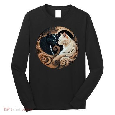 Cats Yin Yang Long Sleeve Shirt