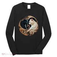 Cats Yin Yang Long Sleeve Shirt thumb 0